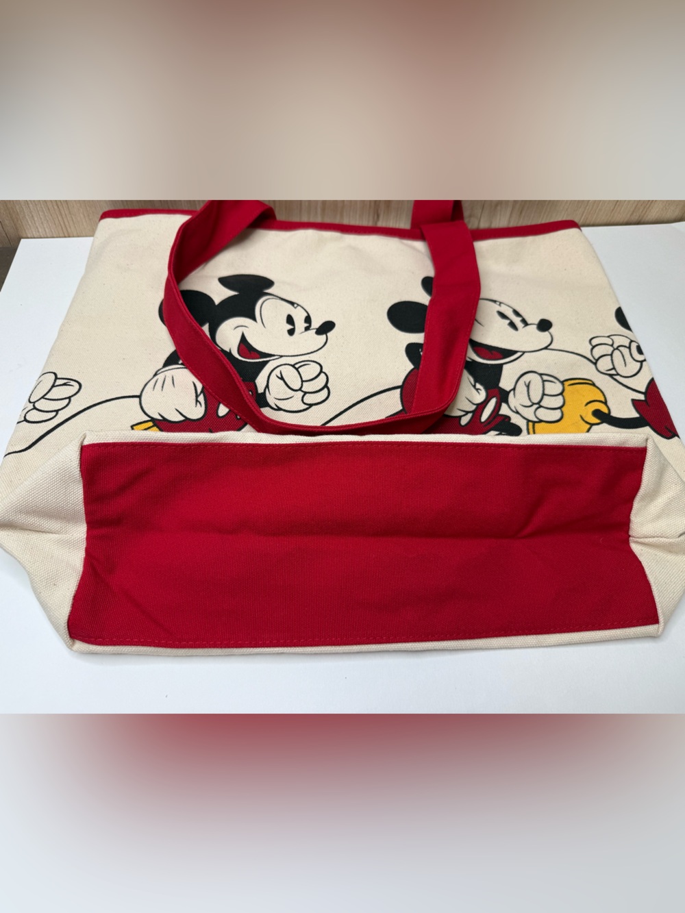 Mickey Mouse Large Canvas Tote Bag Walt Disney World Resort Disney Parks - Picture 6 of 8